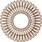 Ekena Millwork Cornelius Wood Fretwork Pierced Ceiling Medallion, Walnut, 40"OD x 14 7/8"ID x 1/4"T CMWP40X0250CRWA - alternate 5